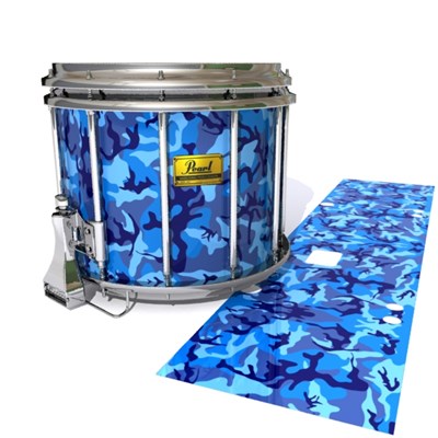Pearl Championship Maple Snare Drum Slip (Old) - Blue Wing Traditional Camouflage (Blue)