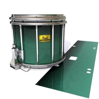 Pearl Championship Maple Snare Drum Slip (Old) - Deep Viridian Fade (Green)