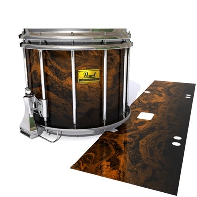 Pearl Championship Maple Snare Drum Slip (Old) - Earth GEO Marble Fade (Neutral)