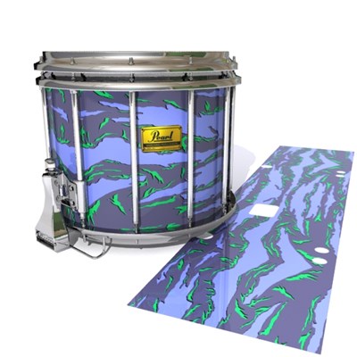 Pearl Championship Maple Snare Drum Slip (Old) - Electric Tiger Camouflage (Purple)
