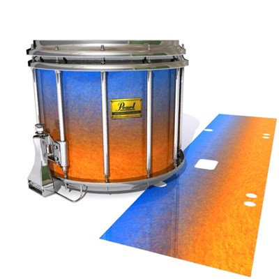 Pearl Championship Maple Snare Drum Slip (Old) - Exuma Sunset (Blue) (Orange)