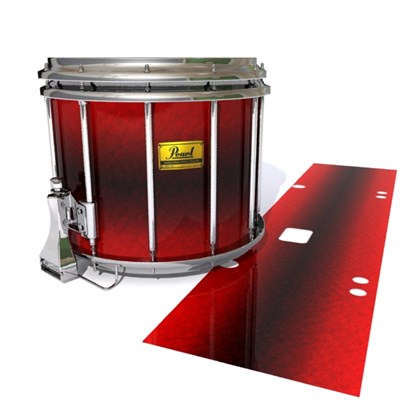 Pearl Championship Maple Snare Drum Slip (Old) - Firestorm (Red)