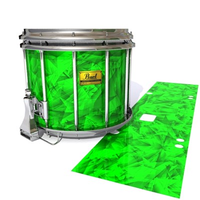 Pearl Championship Maple Snare Drum Slip (Old) - Green Cosmic Glass (Green)
