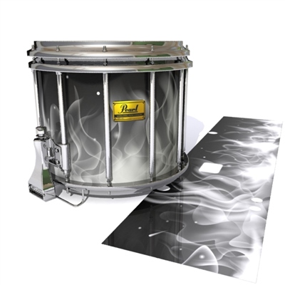 Pearl Championship Maple Snare Drum Slip (Old) - Grey Flames (Themed)