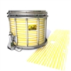 Pearl Championship Maple Snare Drum Slip (Old) - Lateral Brush Strokes Yellow and White (Yellow)