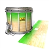 Pearl Championship Maple Snare Drum Slip (Old) - Maple Woodgrain Green Fade (Green)