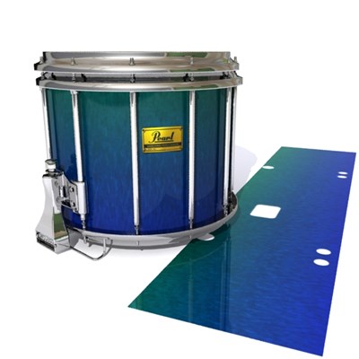 Pearl Championship Maple Snare Drum Slip (Old) - Mariana Abyss (Blue) (Green)