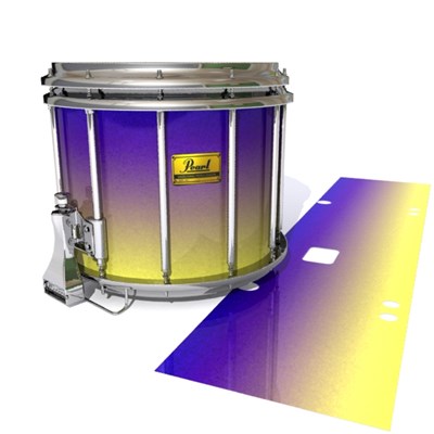 Pearl Championship Maple Snare Drum Slip (Old) - Mystic Horizon (Purple) (Yellow)