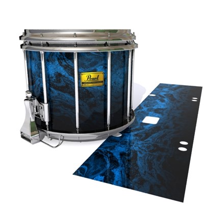 Pearl Championship Maple Snare Drum Slip (Old) - Ocean GEO Marble Fade (Blue)
