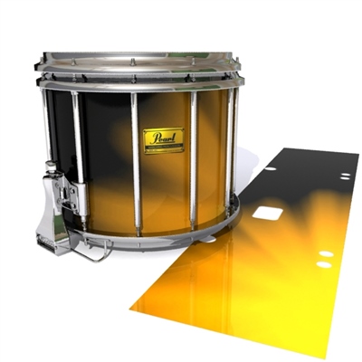 Pearl Championship Maple Snare Drum Slip (Old) - Orange Light Rays (Themed)