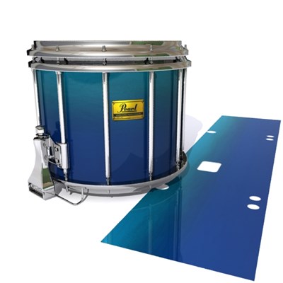 Pearl Championship Maple Snare Drum Slip (Old) - Pacific Fade (Blue) (Aqua)