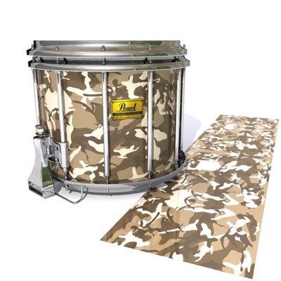 Pearl Championship Maple Snare Drum Slip (Old) - Quicksand Traditional Camouflage (Neutral)