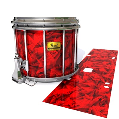 Pearl Championship Maple Snare Drum Slip (Old) - Red Cosmic Glass (Red)