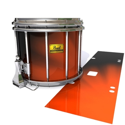 Pearl Championship Maple Snare Drum Slip (Old) - Red Light Rays (Themed)