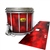 Pearl Championship Maple Snare Drum Slip (Old) - Red Smokey Clouds (Themed)