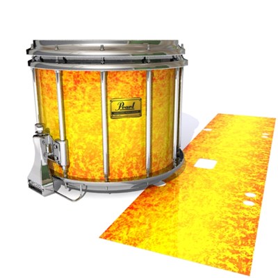 Pearl Championship Maple Snare Drum Slip (Old) - Sunleaf (Orange) (Yellow)