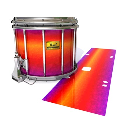 Pearl Championship Maple Snare Drum Slip (Old) - Supernova (Red) (Purple)