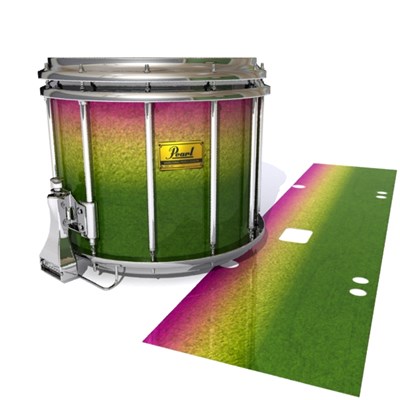 Pearl Championship Maple Snare Drum Slip (Old) - Tropical Hybrid (Green) (Yellow)