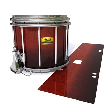Pearl Championship Maple Snare Drum Slip (Old) - Volcano Rush (Red)