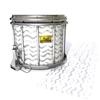 Pearl Championship Maple Snare Drum Slip (Old) - Wave Brush Strokes Grey and White (Neutral)