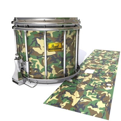 Pearl Championship Maple Snare Drum Slip (Old) - Woodland Traditional Camouflage (Neutral)