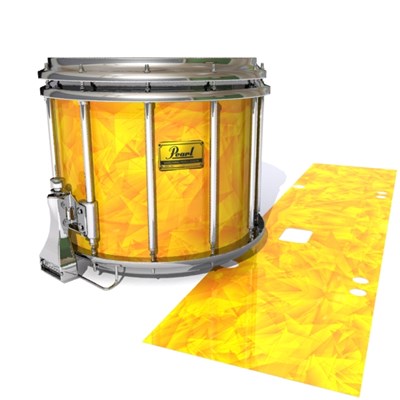 Pearl Championship Maple Snare Drum Slip (Old) - Yellow Cosmic Glass (Yellow) (Orange)