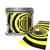 Pearl Championship Maple Snare Drum Slip (Old) - Yellow Vortex Illusion (Themed)