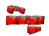 Pearl Championship Maple Tenor Drum Slips - Bright Red Stain