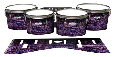 Pearl Championship CarbonCore Tenor Drum Slips - Alien Purple Grain (Purple)