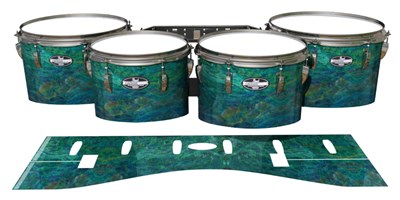 Pearl Championship CarbonCore Tenor Drum Slips - Aquamarine Blue Pearl (Aqua)