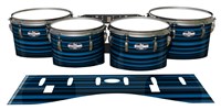 Pearl Championship CarbonCore Tenor Drum Slips - Blue Horizon Stripes (Blue)