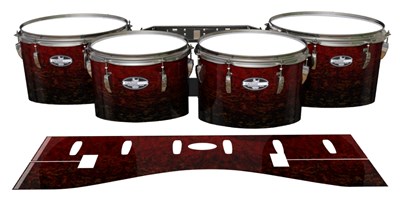 Pearl Championship CarbonCore Tenor Drum Slips - Burgundy Rock (Red)