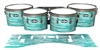 Pearl Championship CarbonCore Tenor Drum Slips - Chaos Brush Strokes Aqua and White (Green) (Blue)