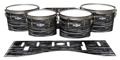 Pearl Championship CarbonCore Tenor Drum Slips - Chaos Brush Strokes Grey and Black (Neutral)