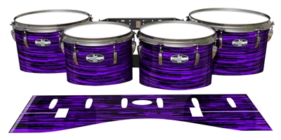 Pearl Championship CarbonCore Tenor Drum Slips - Chaos Brush Strokes Purple and Black (Purple)