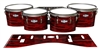 Pearl Championship CarbonCore Tenor Drum Slips - Chaos Brush Strokes Red and Black (Red)