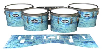 Pearl Championship CarbonCore Tenor Drum Slips - Cosmic Tide (Blue)