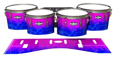 Pearl Championship CarbonCore Tenor Drum Slips - Cotton Candy (Blue) (Pink)