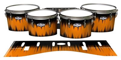 Pearl Championship CarbonCore Tenor Drum Slips - Daybreak (Orange)