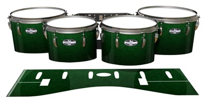 Pearl Championship CarbonCore Tenor Drum Slips - Deep Bamboo (Green)