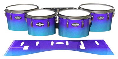 Pearl Championship CarbonCore Tenor Drum Slips - Dejavu (Blue)