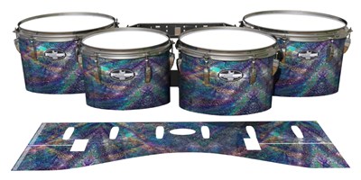 Pearl Championship CarbonCore Tenor Drum Slips - Fairy Tale Fade (Aqua)