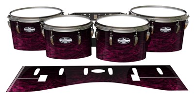 Pearl Championship CarbonCore Tenor Drum Slips - Festive Pink Rosewood (Pink)