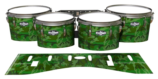 Pearl Championship CarbonCore Tenor Drum Slips - Forest Traditional Camouflage (Green)