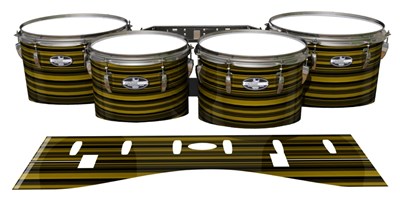 Pearl Championship CarbonCore Tenor Drum Slips - Gold Horizon Stripes (Yellow)