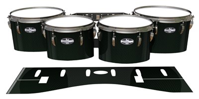 Pearl Championship CarbonCore Tenor Drum Slips - Green Carbon Fade (Green)