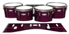 Pearl Championship CarbonCore Tenor Drum Slips - Lateral Brush Strokes Maroon and Black (Red)