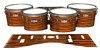 Pearl Championship CarbonCore Tenor Drum Slips - Lateral Brush Strokes Orange and Black (Orange)