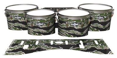 Pearl Championship CarbonCore Tenor Drum Slips - Liberator Tiger Camouflage (Green)