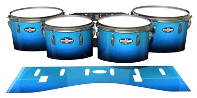 Pearl Championship CarbonCore Tenor Drum Slips - Maldive Blue (Blue)